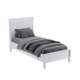 Кровать Бридж 90х200 с мягким изголовьем белый лак картинка 2 Кровать Бридж 90х200 с мягким изголовьем белый лак картинка 2