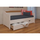 Кровать-диван Бейли с выдвижными ящиками белый воск/антик1 Кровать-диван Бейли с выдвижными ящиками белый воск/антик1