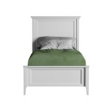 Кровать Квадро-С 90 Белый лак картинка 2 Кровать Квадро-С 90 Белый лак картинка 2