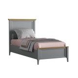 Кровать Квадро-С 90 Серый №7042 + антик №24 картинка 1