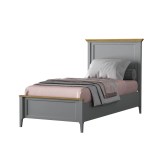 Кровать Квадро-С 90 Серый №7042 + антик №24 картинка 3