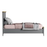 Кровать Квадро-С 90 Серый №7042 + антик №24 картинка 4