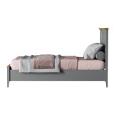 Кровать Квадро-С 90 Серый №7042 + антик №24 картинка 5