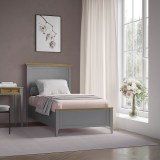 Кровать Квадро-С 90 Серый №7042 + антик №24 картинка 6