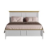 Кровать Квадро-С Белый лак + антик №24 картинка 29 Кровать Квадро-С Белый лак + антик №24 картинка 29