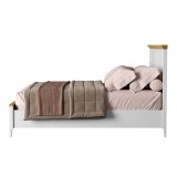 Кровать Квадро-С Белый лак + антик №24 картинка 51 Кровать Квадро-С Белый лак + антик №24 картинка 51