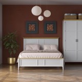 Кровать Квадро-С Белый лак + антик №24 картинка 63 Кровать Квадро-С Белый лак + антик №24 картинка 63