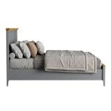 Кровать Квадро-С Серый №7042 + антик №24 картинка 4 Кровать Квадро-С Серый №7042 + антик №24 картинка 4