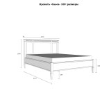 Кровать Ольса-160 серый №7042 + антик №24- картинка 10 Кровать Ольса-160 серый №7042 + антик №24- картинка 10