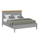 Кровать Ольса-160 серый №7042 + антик №24- картинка 1 Кровать Ольса-160 серый №7042 + антик №24- картинка 1