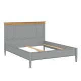 Кровать Ольса-160 серый №7042 + антик №24- картинка 4 Кровать Ольса-160 серый №7042 + антик №24- картинка 4