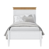 Кровать Ольса-90 Белый лак + антик №24- картинка 2 Кровать Ольса-90 Белый лак + антик №24- картинка 2