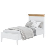 Кровать Ольса-90 Белый лак + антик №24- картинка 3 Кровать Ольса-90 Белый лак + антик №24- картинка 3