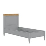 Кровать Ольса-90 серый №7042 + антик №24 - картинка 4