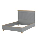 Кровать Рандеву-140  серый №7042 + антик №24 - картинка 6