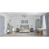 Кровать Рандеву-180 МАССИВ СОСНЫ серый №7042 + антик №24 - картинка 5 Кровать Рандеву-180 МАССИВ СОСНЫ серый №7042 + антик №24 - картинка 5