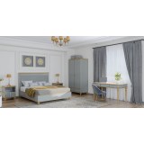 Кровать Рандеву-180 МАССИВ СОСНЫ серый №7042 + антик №24 - картинка 6 Кровать Рандеву-180 МАССИВ СОСНЫ серый №7042 + антик №24 - картинка 6