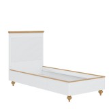 Кровать Рандеву-90 из СОСНЫ Белый лак + антик №24 - картинка 4 Кровать Рандеву-90 из СОСНЫ Белый лак + антик №24 - картинка 4