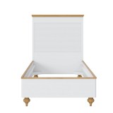 Кровать Рандеву-90 из СОСНЫ Белый лак + антик №24 - картинка 5 Кровать Рандеву-90 из СОСНЫ Белый лак + антик №24 - картинка 5