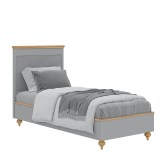 Кровать Рандеву-90 из СОСНЫ серый + антик - картинка 1