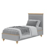 Кровать Рандеву-90 из СОСНЫ серый + антик - картинка 3