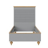 Кровать Рандеву-90 из СОСНЫ серый + антик - картинка 5