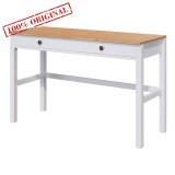  Кымор письменный стол 121х47х75 ХЕМНЭС белый / светлокоричневый картинка 1