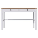 Кымор письменный стол 121х47х75 ХЕМНЭС белый / светлокоричневый картинка 2 Кымор письменный стол 121х47х75 ХЕМНЭС белый / светлокоричневый картинка 2