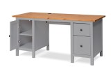 КЫМОР Стол письменный 155х65х74 серый/светло-коричневый картинка 5