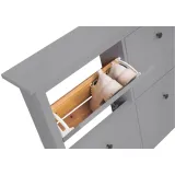 КЫМОР Тумба для обуви 106х101х22 серый - картинка 3 КЫМОР Тумба для обуви 106х101х22 серый - картинка 3