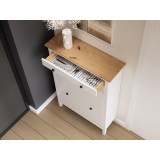 Обувница 3 ящ ХЕМНЭС (Россия) белый/светло-корич. картинка 7 Обувница 3 ящ ХЕМНЭС (Россия) белый/светло-корич. картинка 7