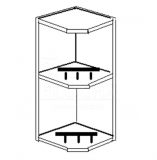 Полка угловая 27*27