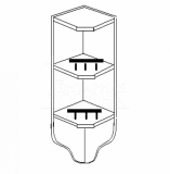 полка угловая 27