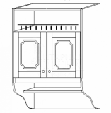 полка 80 с нишей