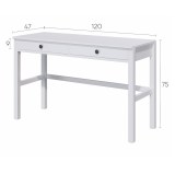 Письменный стол 121х47х75 ХЕМНЭС КЫМОР белый  - картинка 4
