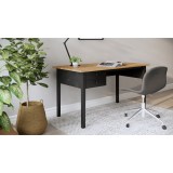 Письменный стол АРКЕЛЬСТОРП (ВУХТЫМ) черный/светло-кор 5 Письменный стол АРКЕЛЬСТОРП (ВУХТЫМ) черный/светло-кор 5