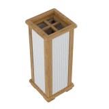 Подставка для зонтов Рандеву (белый лак/антик-24) фото2 Подставка для зонтов Рандеву (белый лак/антик-24) фото2