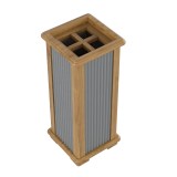 Подставка для зонтов Рандеву (серый 7042/антик-24) фото2