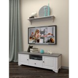 Полка настенная Бейли белый воск1 Полка настенная Бейли белый воск1