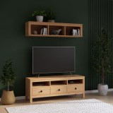 Полка навесная ХЕМНЭС (Россия) светло коричневый картинка 5