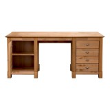 Стол письменный "Рауна" 08 2-х тумбовый бейц/масло