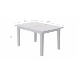 Раздвижной стол 147/204x95 СТУРНЭС (ШАНЬ) белый рис.2 Раздвижной стол 147/204x95 СТУРНЭС (ШАНЬ) белый рис.2
