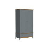 Шкаф 21 Пенни комбинированный серый 7046/антик 24 картинка 1