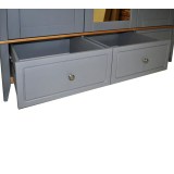 Шкаф 33 Пенни 1-м зеркалом серый 7046/антик 24 картинка 7 Шкаф 33 Пенни 1-м зеркалом серый 7046/антик 24 картинка 7