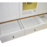 Шкаф 33 Пенни с 1-м зеркалом белый воск/антик 24 картинка 14 Шкаф 33 Пенни с 1-м зеркалом белый воск/антик 24 картинка 14