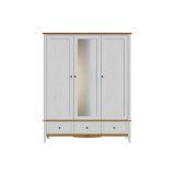 Шкаф 33 Пенни с 1-м зеркалом белый воск/антик 24 картинка 3 Шкаф 33 Пенни с 1-м зеркалом белый воск/антик 24 картинка 3