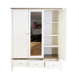 Шкаф 33 Пенни с 1-м зеркалом белый воск/антик 24 картинка 4 Шкаф 33 Пенни с 1-м зеркалом белый воск/антик 24 картинка 4