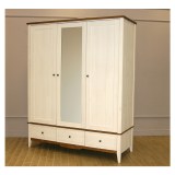 Шкаф 33 Пенни с 1-м зеркалом белый воск/антик 24 картинка 6 Шкаф 33 Пенни с 1-м зеркалом белый воск/антик 24 картинка 6