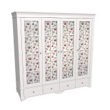 Шкаф Бейли 4-х дверный со стеклянными дверями