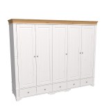 Шкаф Бейли 5 глухих дверей антик